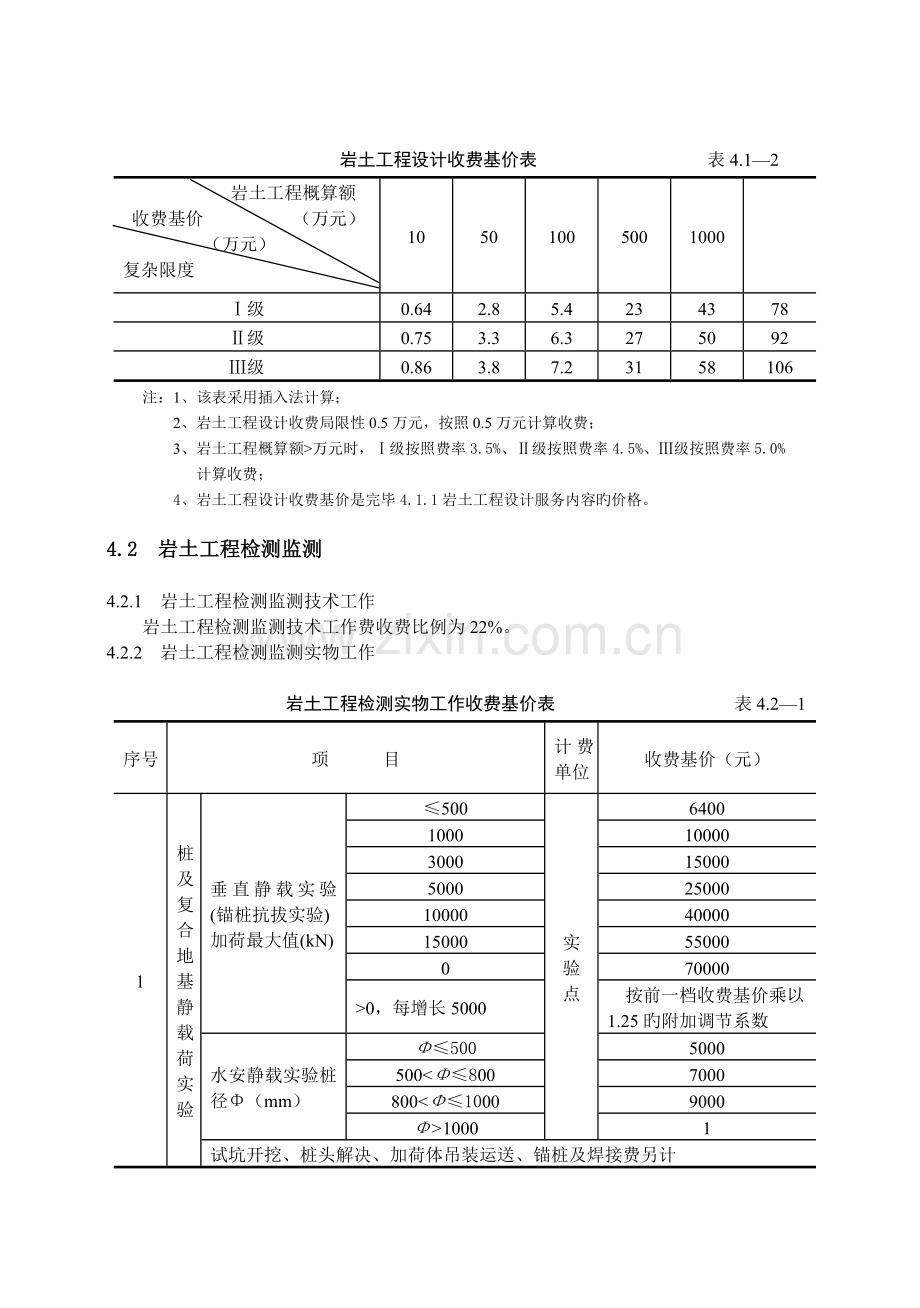 工程勘察设计收费标准岩土工程设计与检测与监测部分.doc_第2页