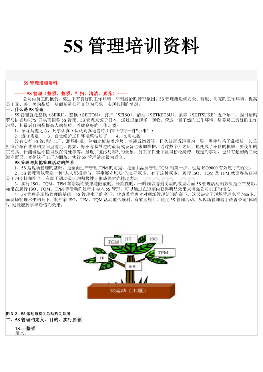 五S管理培训资料2.doc_第1页