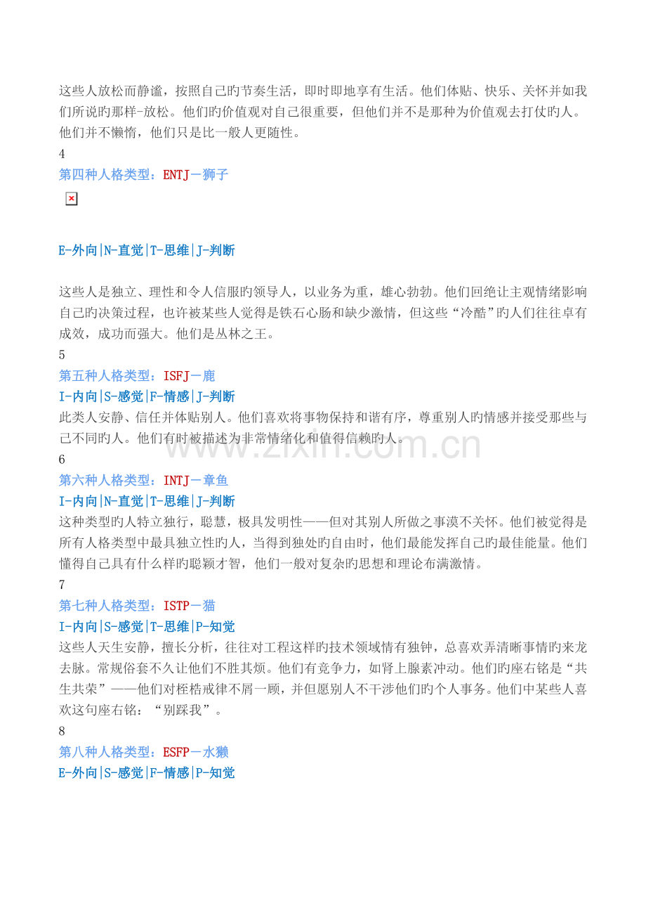 MBTI性格分析：你是哪种动物-你知道吗？.doc_第2页