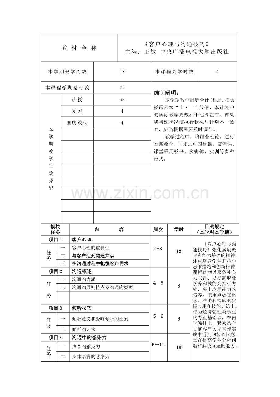客户心理与沟通技巧(教案)王敏主编.docx_第2页