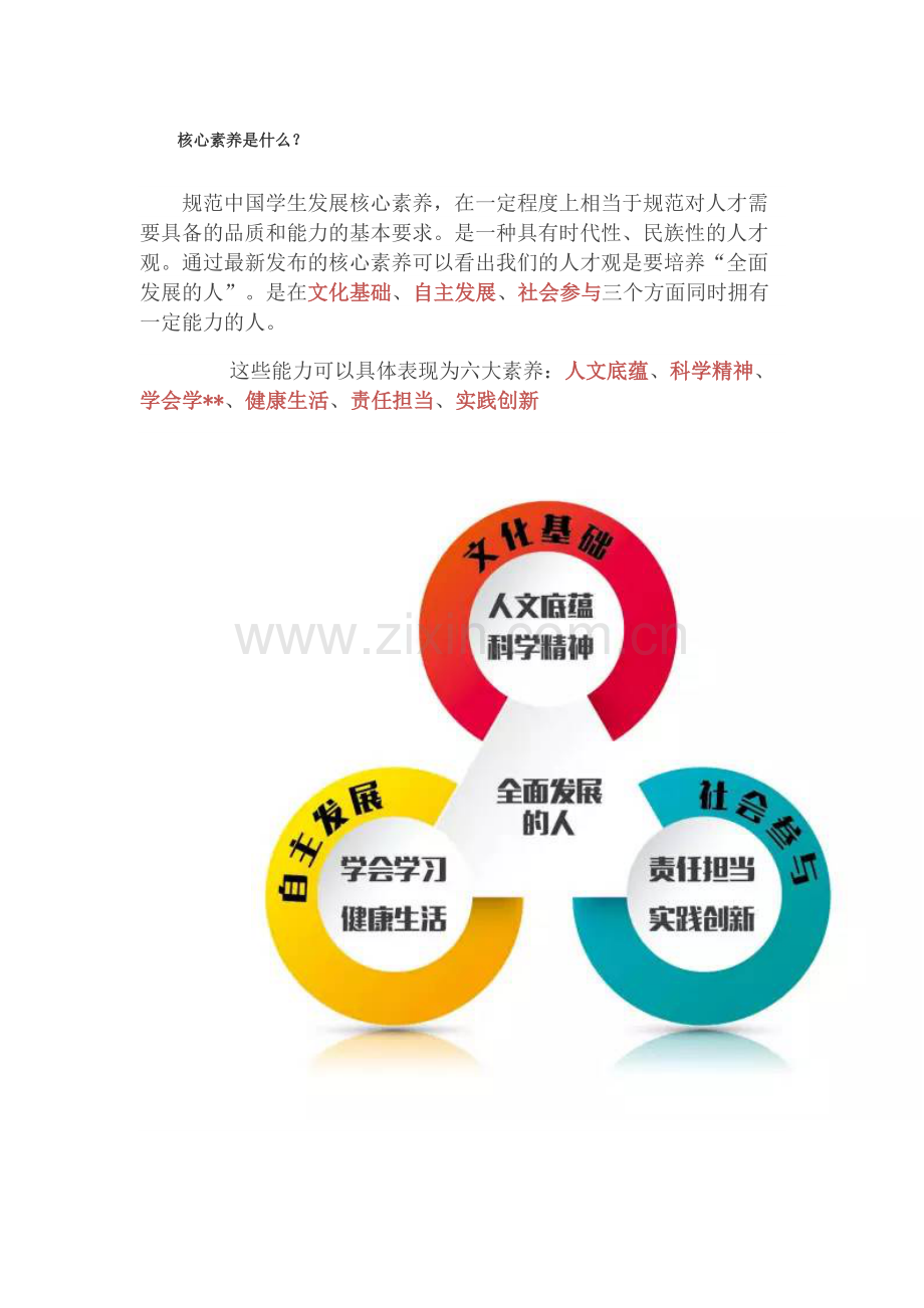 解读中国学生发展核心素养.doc_第1页