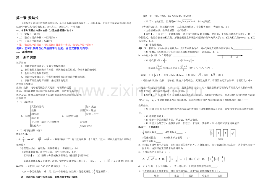 中考总复习数与式.docx_第1页