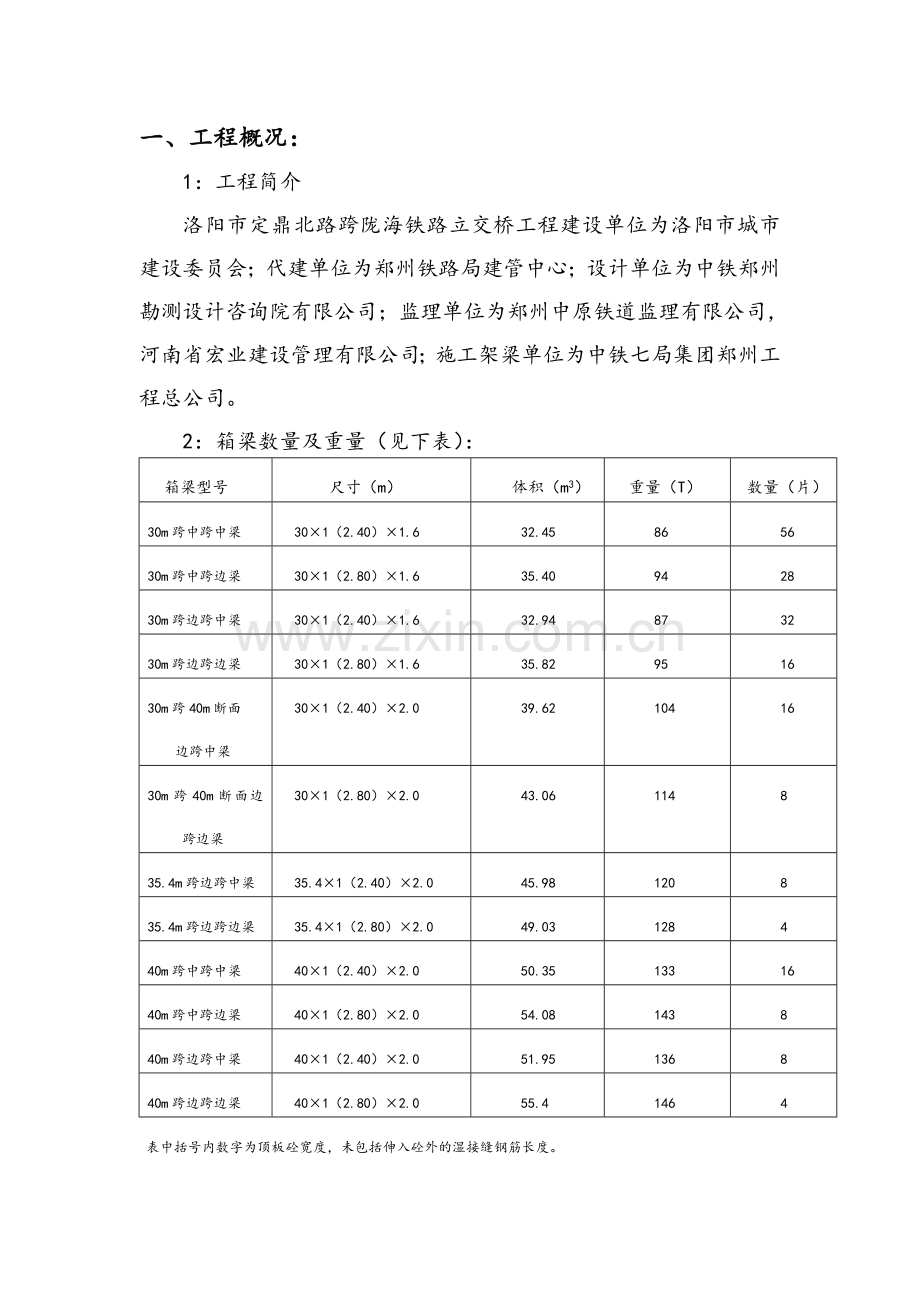立交桥箱梁运输方案.doc_第1页