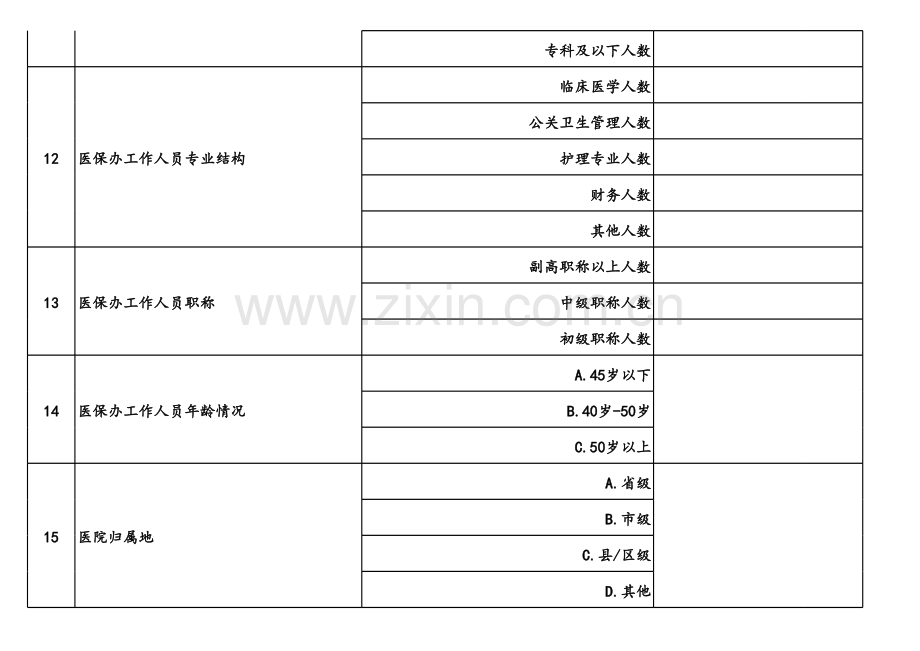 全国医院医保服务规范调查问卷(广东).xls_第2页