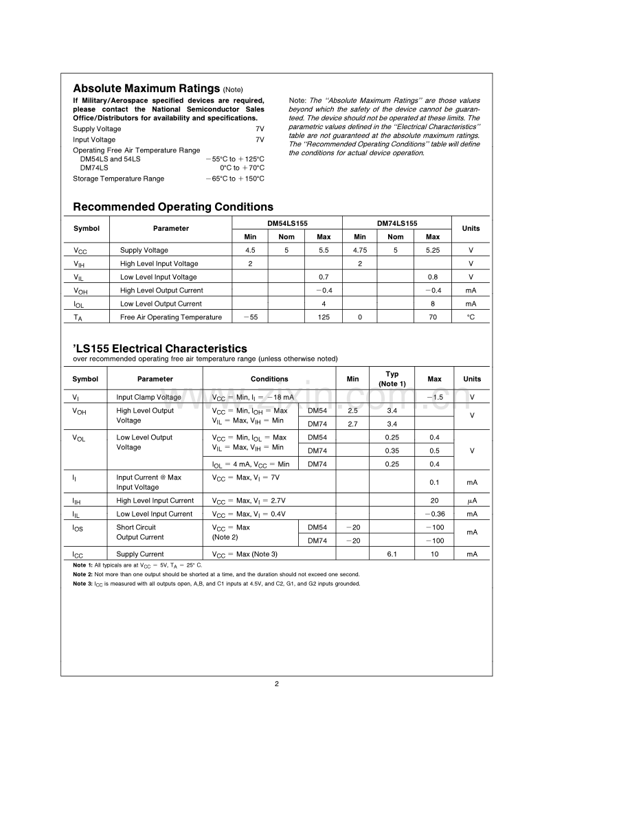 电子技术-芯片资料-74LS155.pdf_第2页