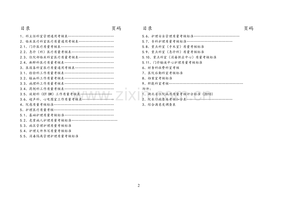中医院各科室医疗安全质量考核细则.doc_第2页
