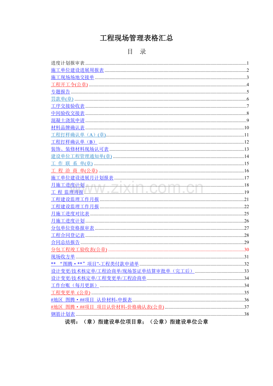 工程现场管理表格汇总.doc_第1页