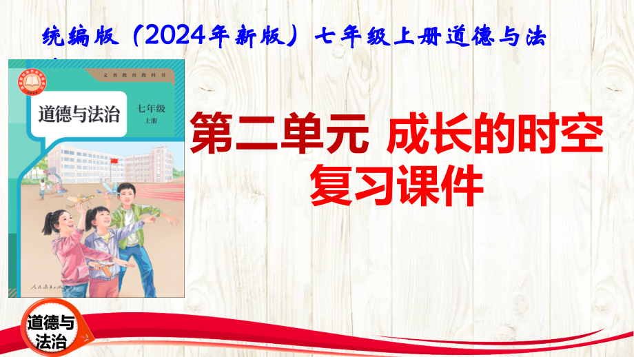 统编版（2024年新版）七年级上册《道德与法治》第二单元成长的时空全单元复习课件.pptx_第1页