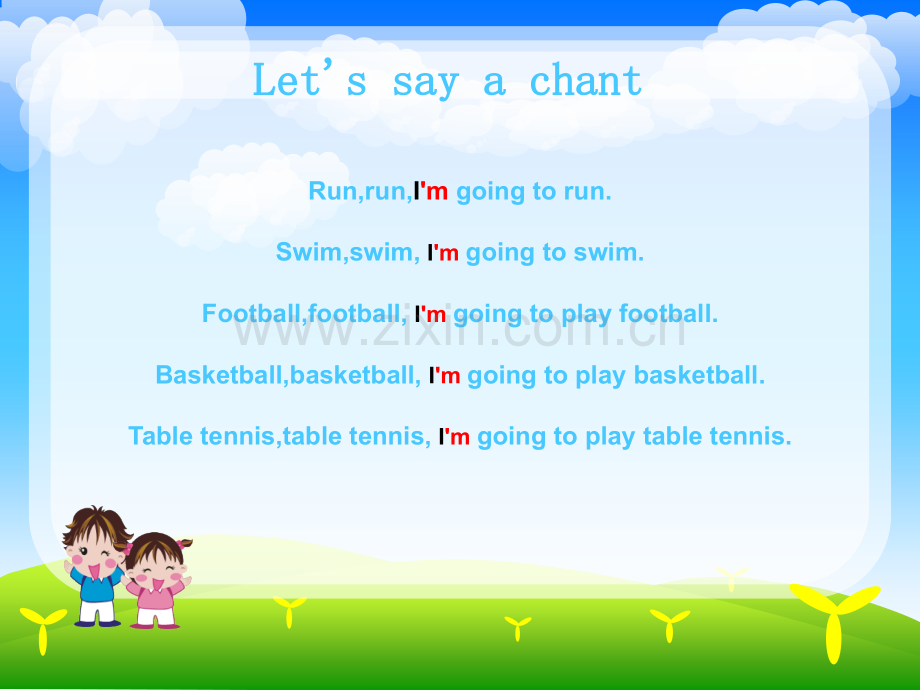 新外研版四上M9-Unit1-Are-you-going-to-run-on-sports-day课件.ppt_第2页