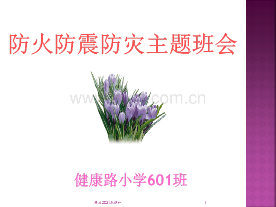 《防火防震》班会课.ppt_第1页