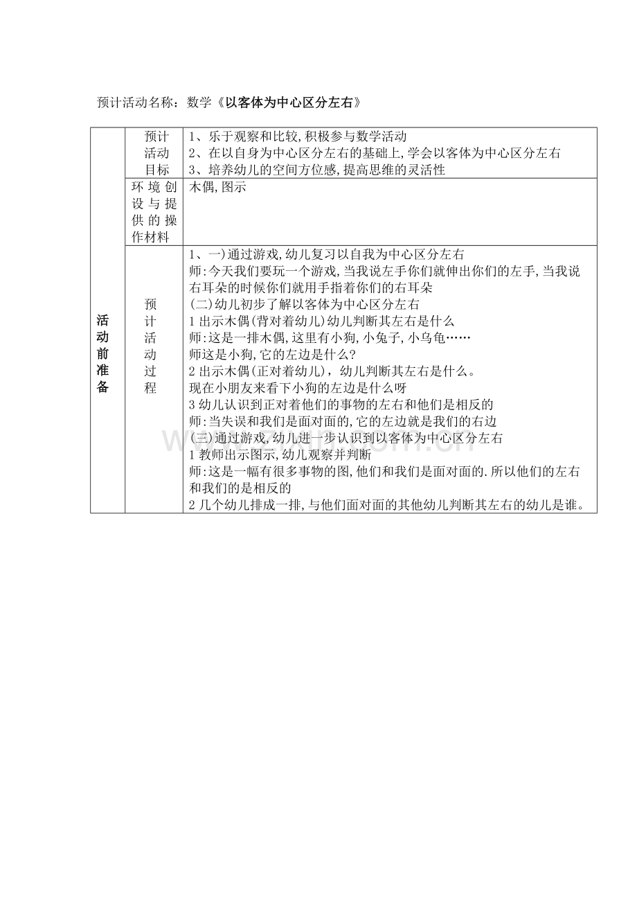 数学《认识方位》.doc_第1页