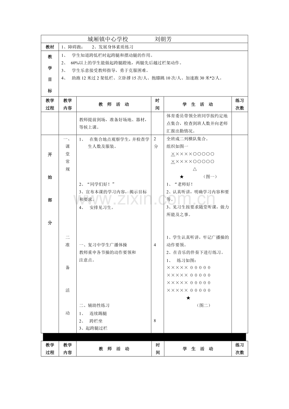 障碍跑；发展身体素质练习.doc_第1页