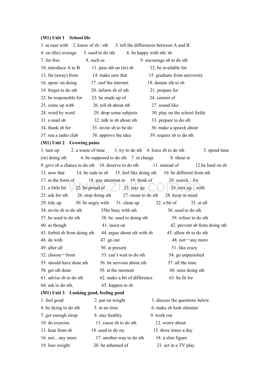 高中短语MicrosoftWord文档.doc_第1页