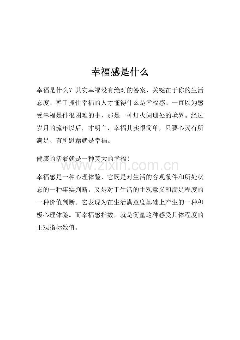 幸福感是什么.doc_第1页