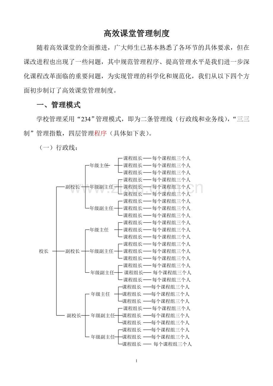 高效课堂管理制度.doc_第1页