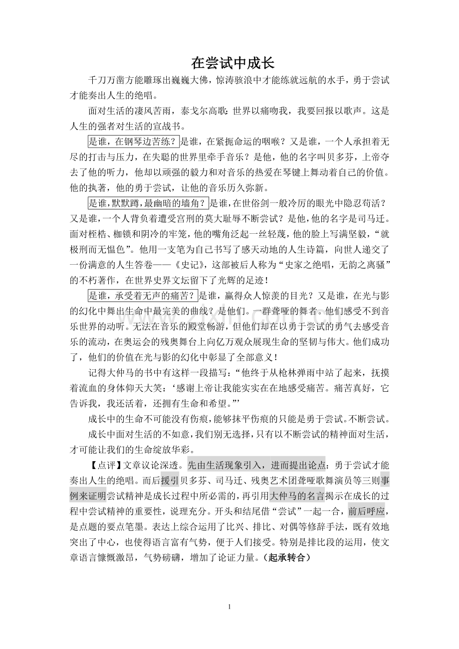 中考宝典——语文作文冲刺实用材料及六大技巧（个人整理）.doc_第1页