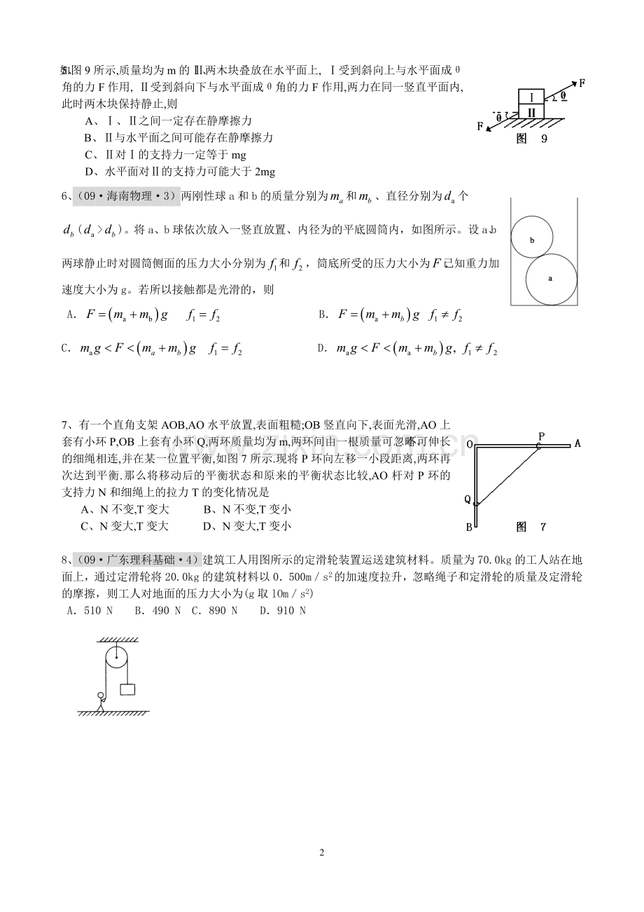 整体法与隔离法的应用.doc_第2页