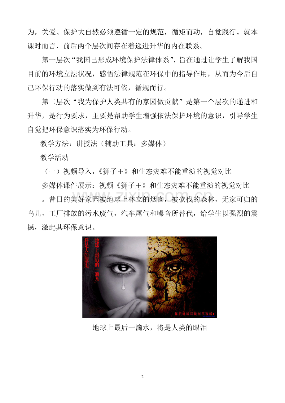 依法保护人类共有的家园教学设计.doc_第2页