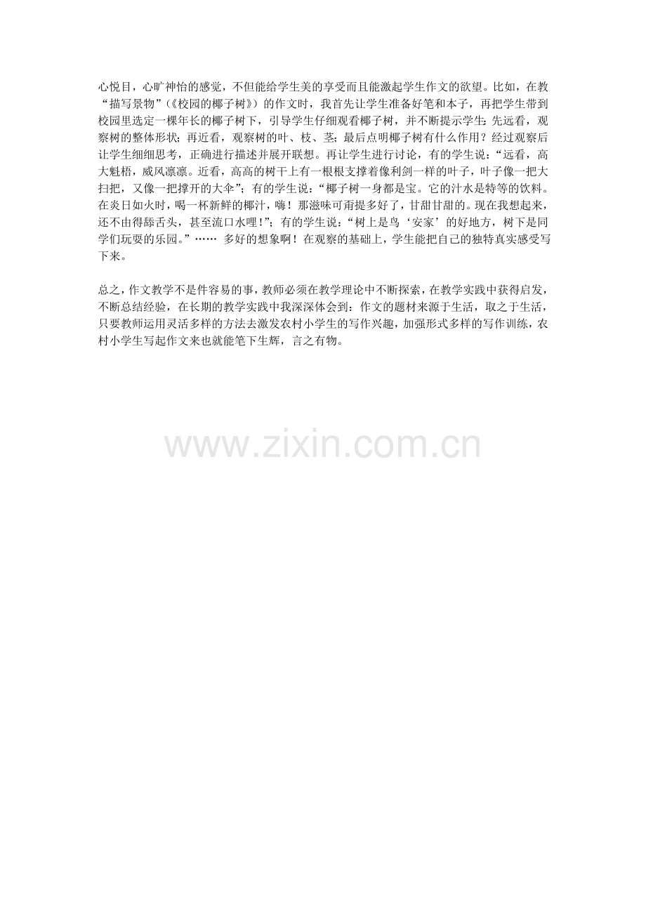 培养农村小学生作文兴趣之我见.doc_第2页