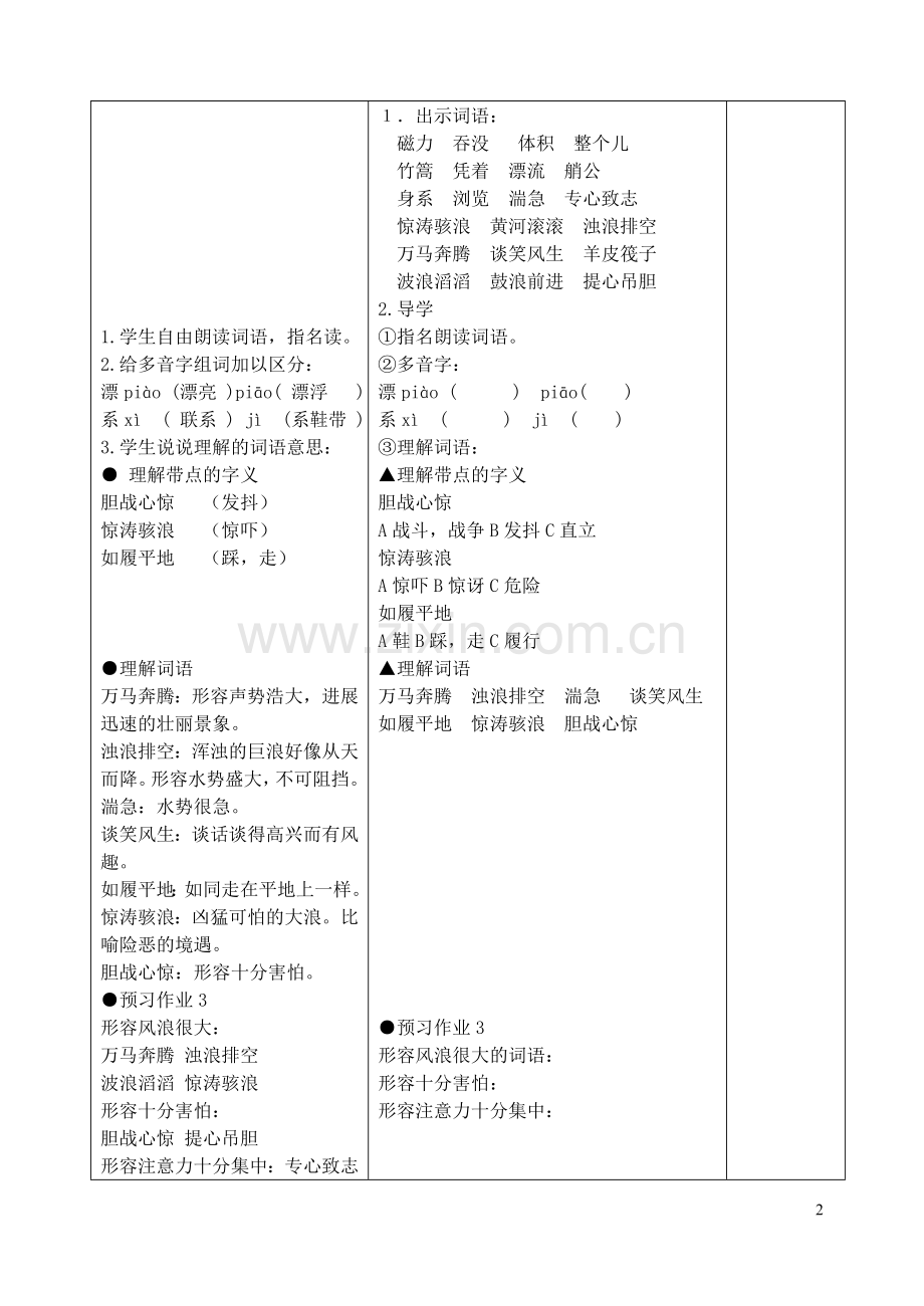 《黄河的主人》课时教学设计.doc_第2页