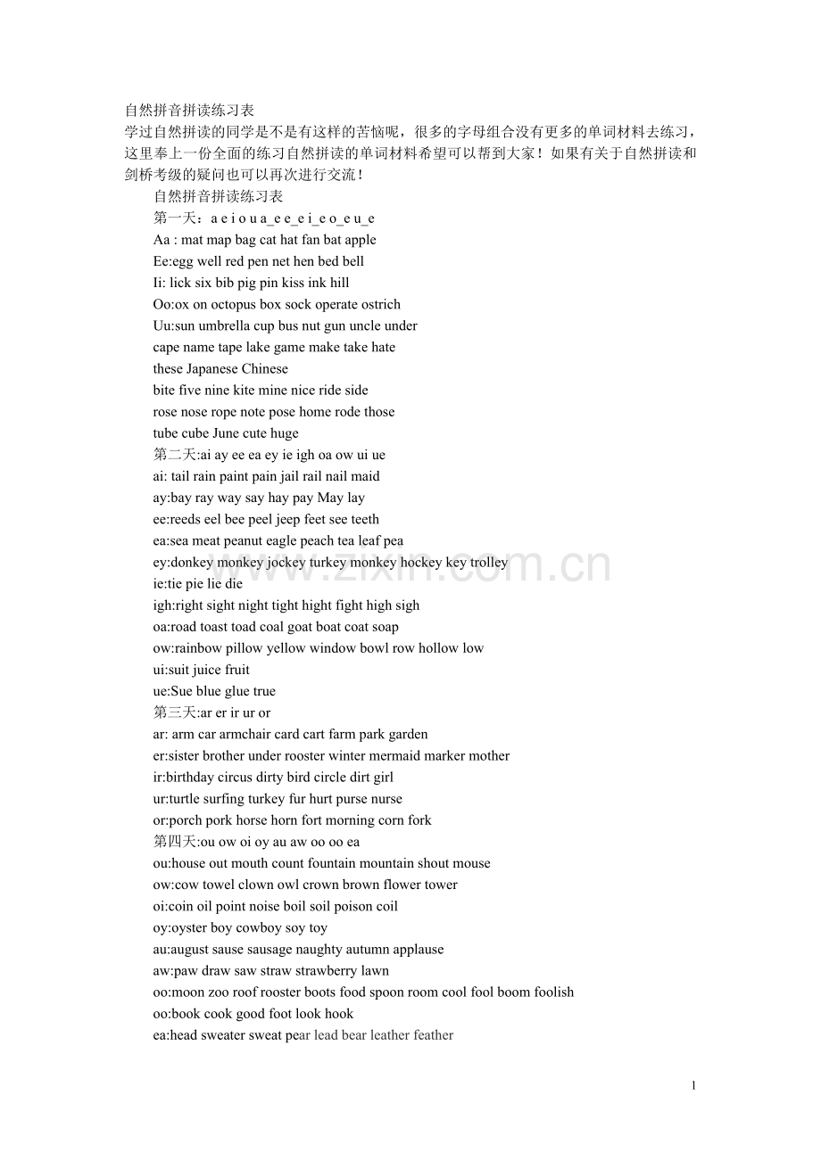 自然拼音拼读练习表.doc_第1页