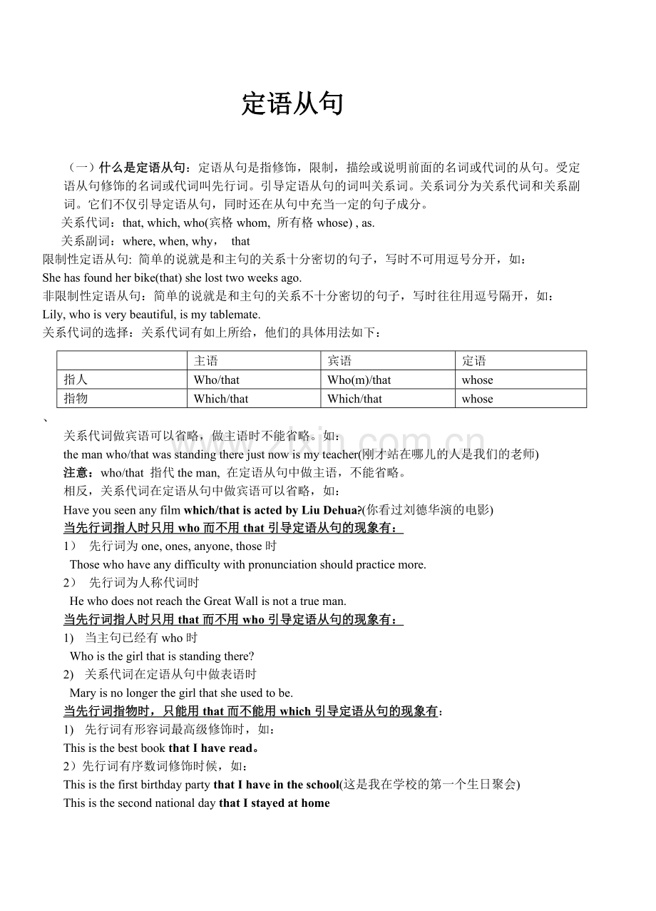定语从句细谈.doc_第1页