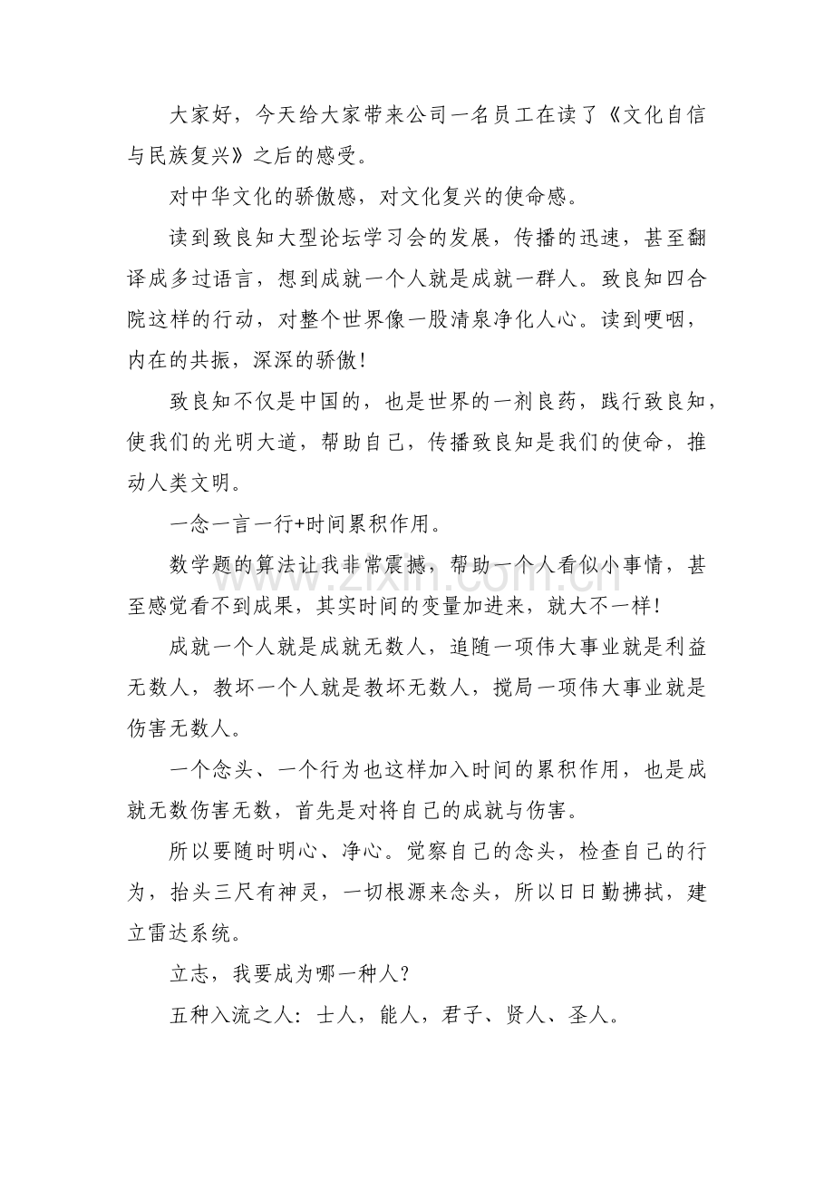 文化自信与民族复兴范文(3篇).pdf_第2页