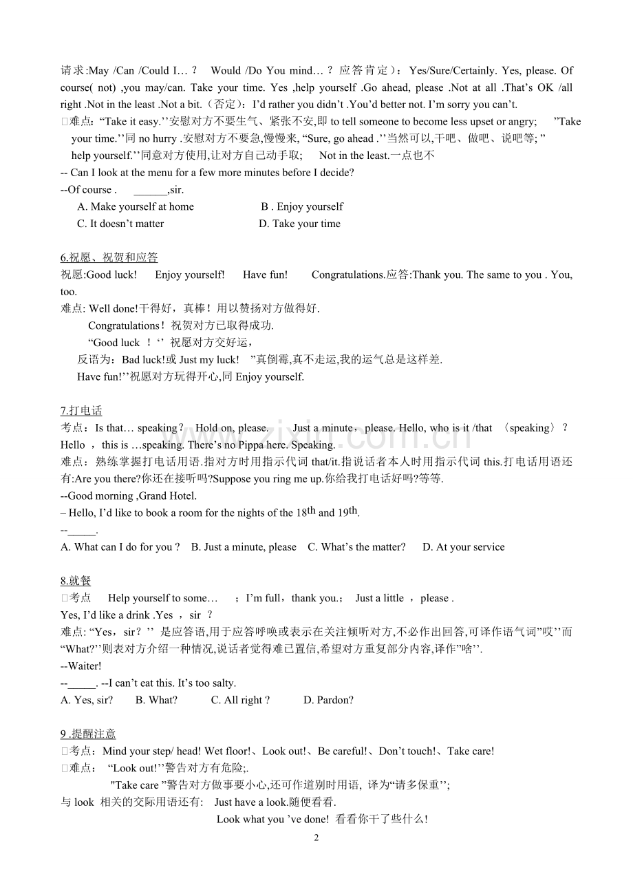 高考英语交际用语分类总结.doc_第2页