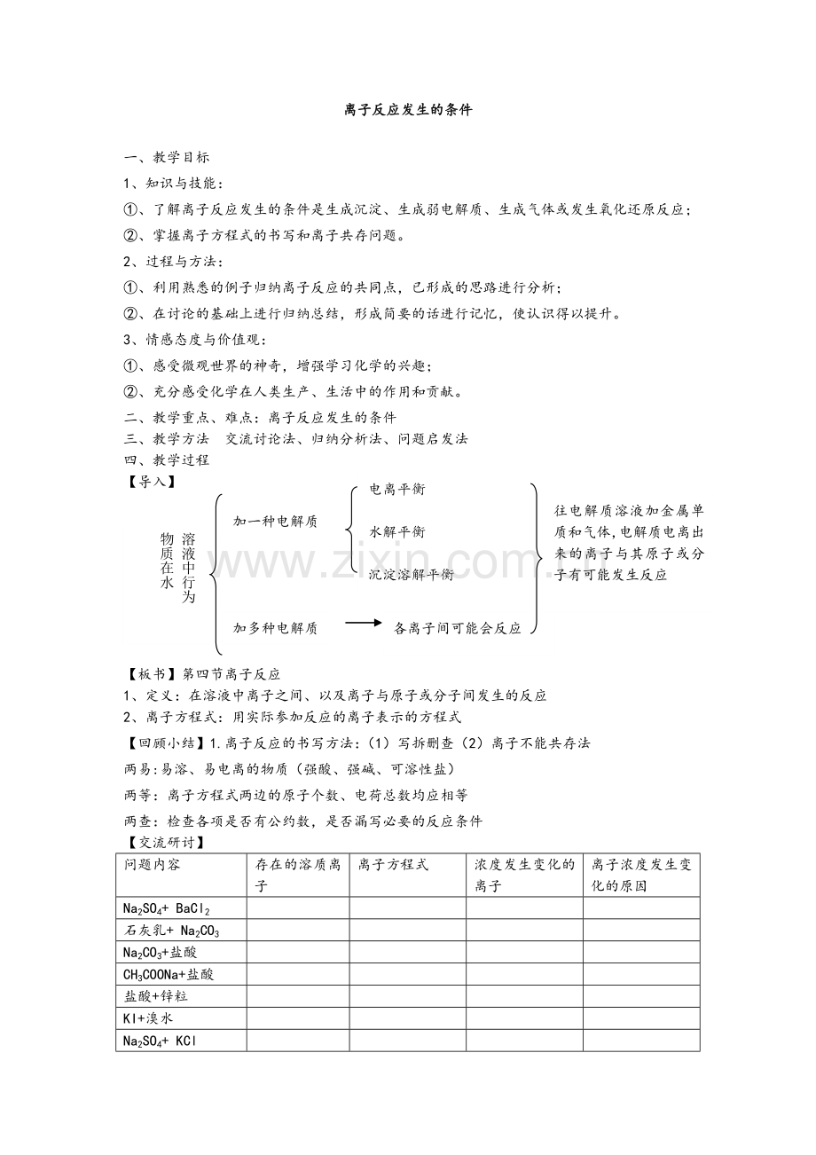 离子反应的条件.doc_第1页