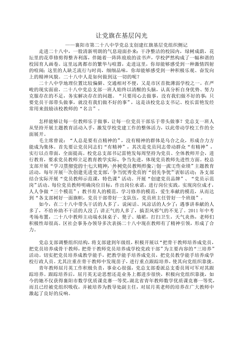 让党旗在基层闪光.doc_第1页