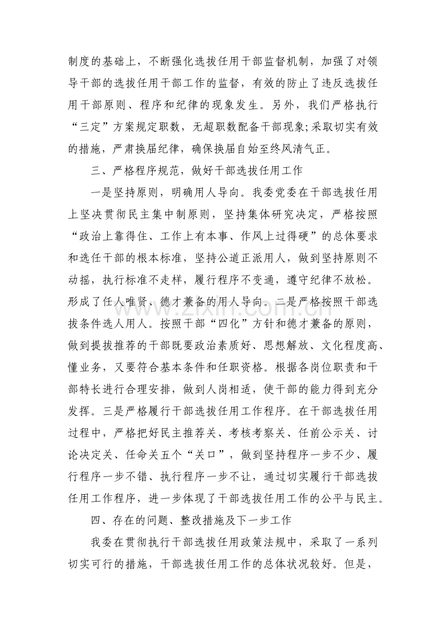 选人用人自查自纠报告【九篇】.pdf_第2页