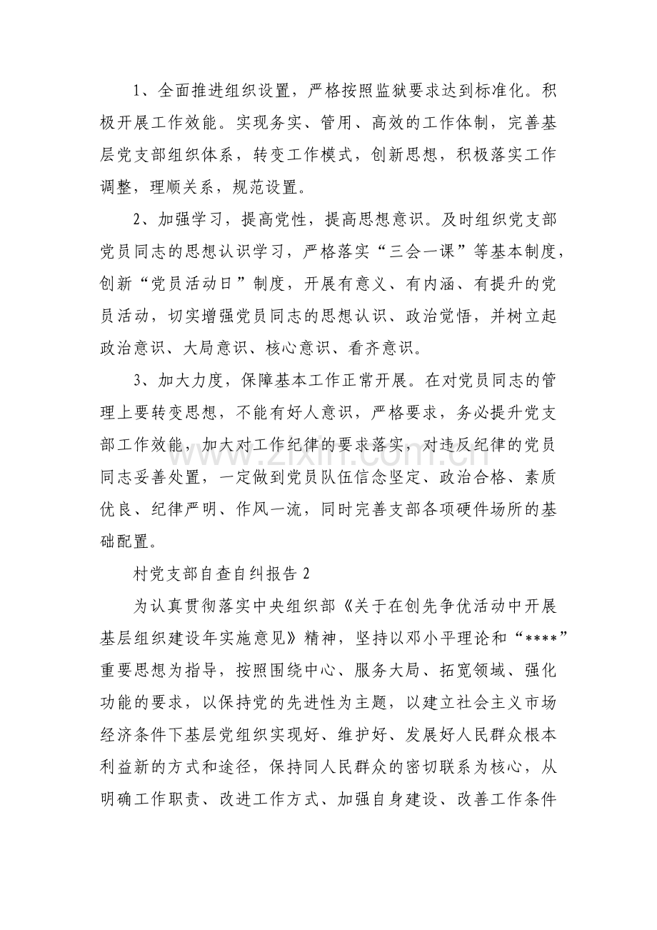 村党支部自查自纠报告15篇.pdf_第2页