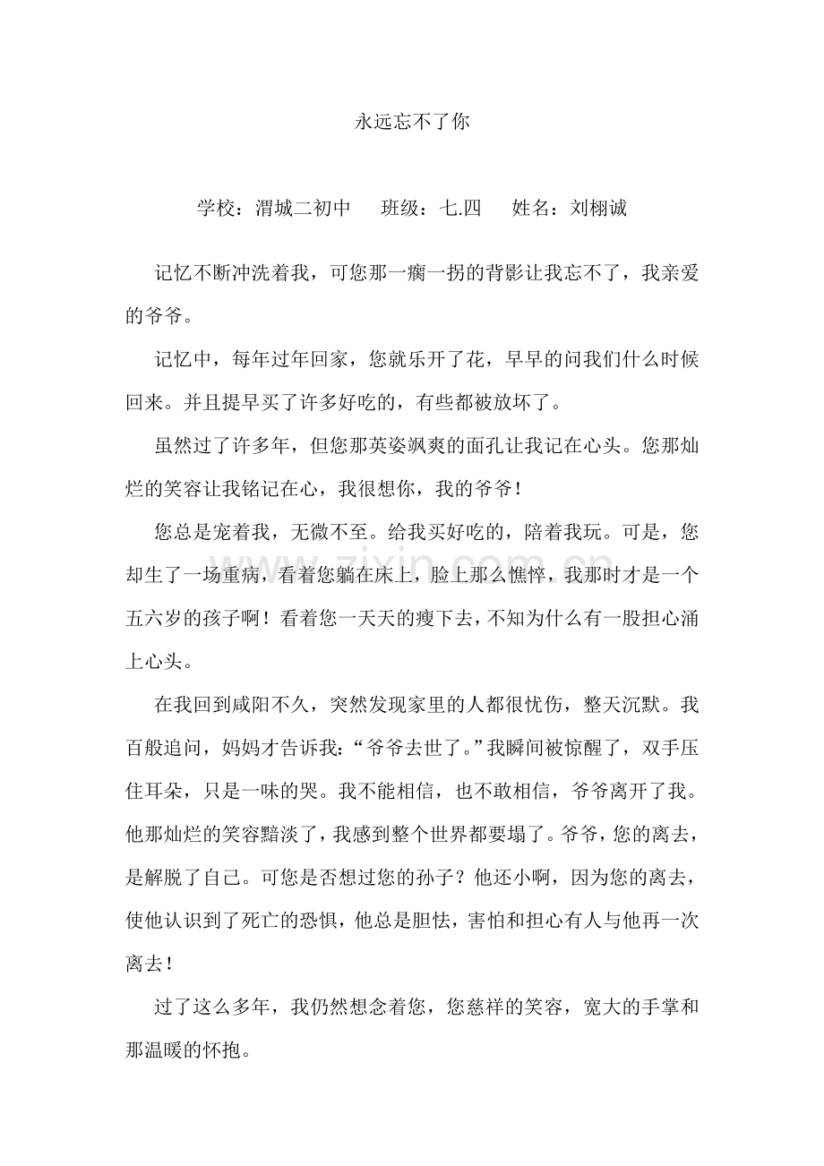 我永远忘不了你.doc_第1页