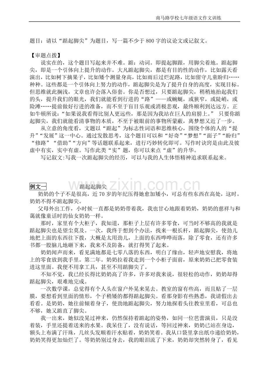 踮起脚尖例文.doc_第1页