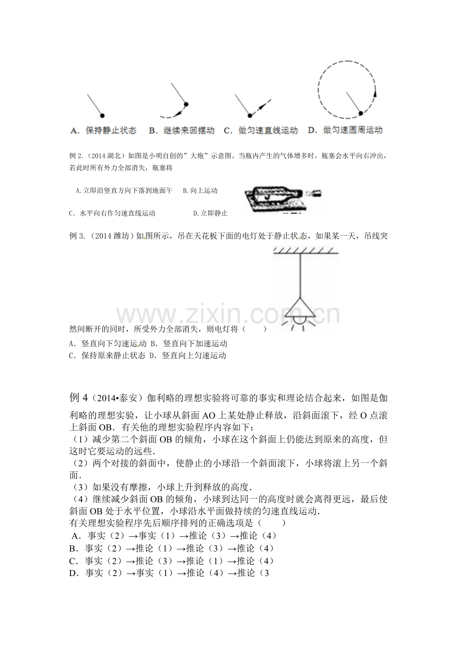 第十三课时牛顿第一定律力与运动的关系.doc_第2页