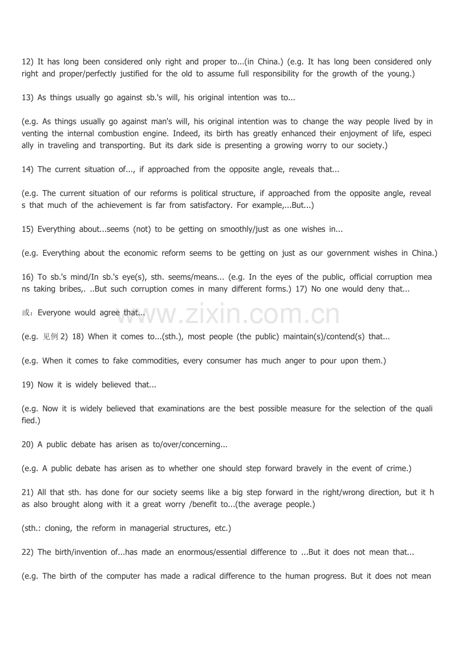 英语写作常用句型与过渡词语大全.doc_第2页