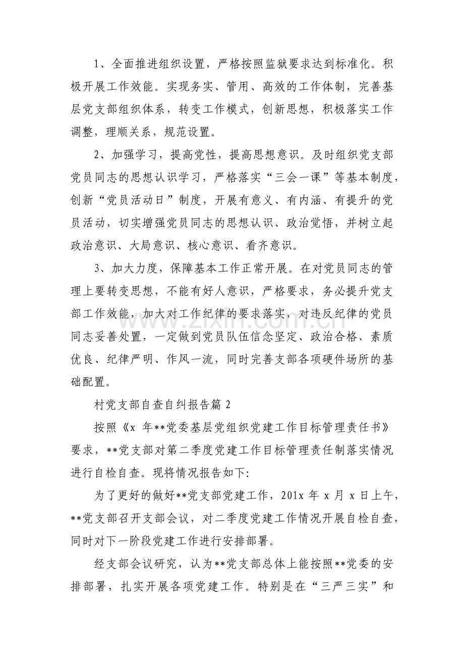 村党支部自查自纠报告13篇.pdf_第2页