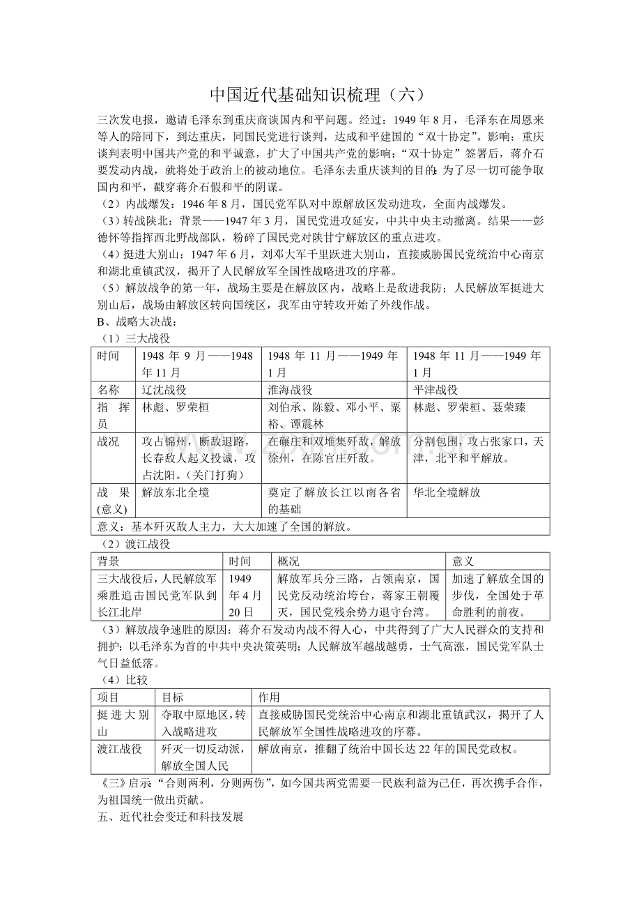 中国近代基础知识梳理（六）.doc_第1页