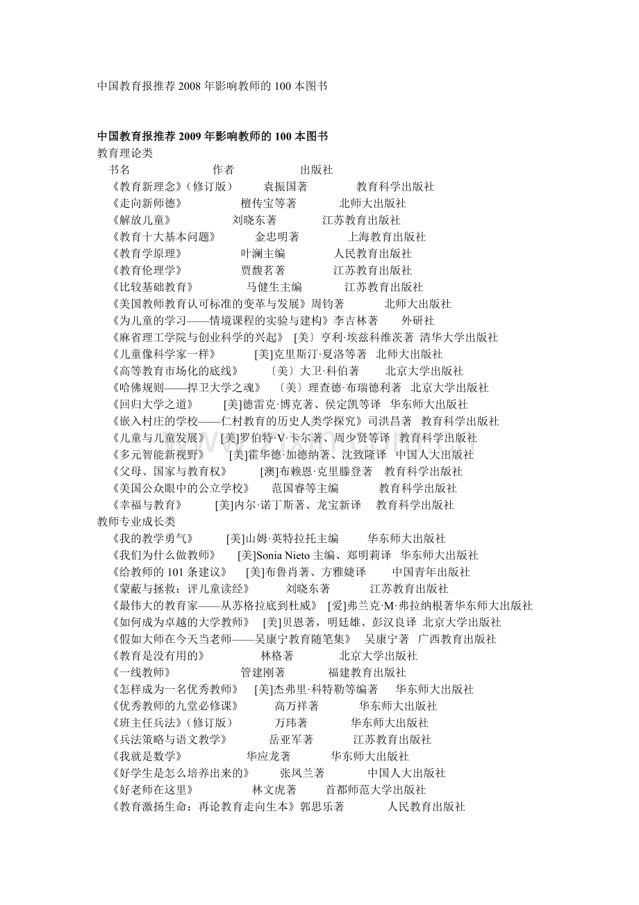 影响教师的书.doc_第1页