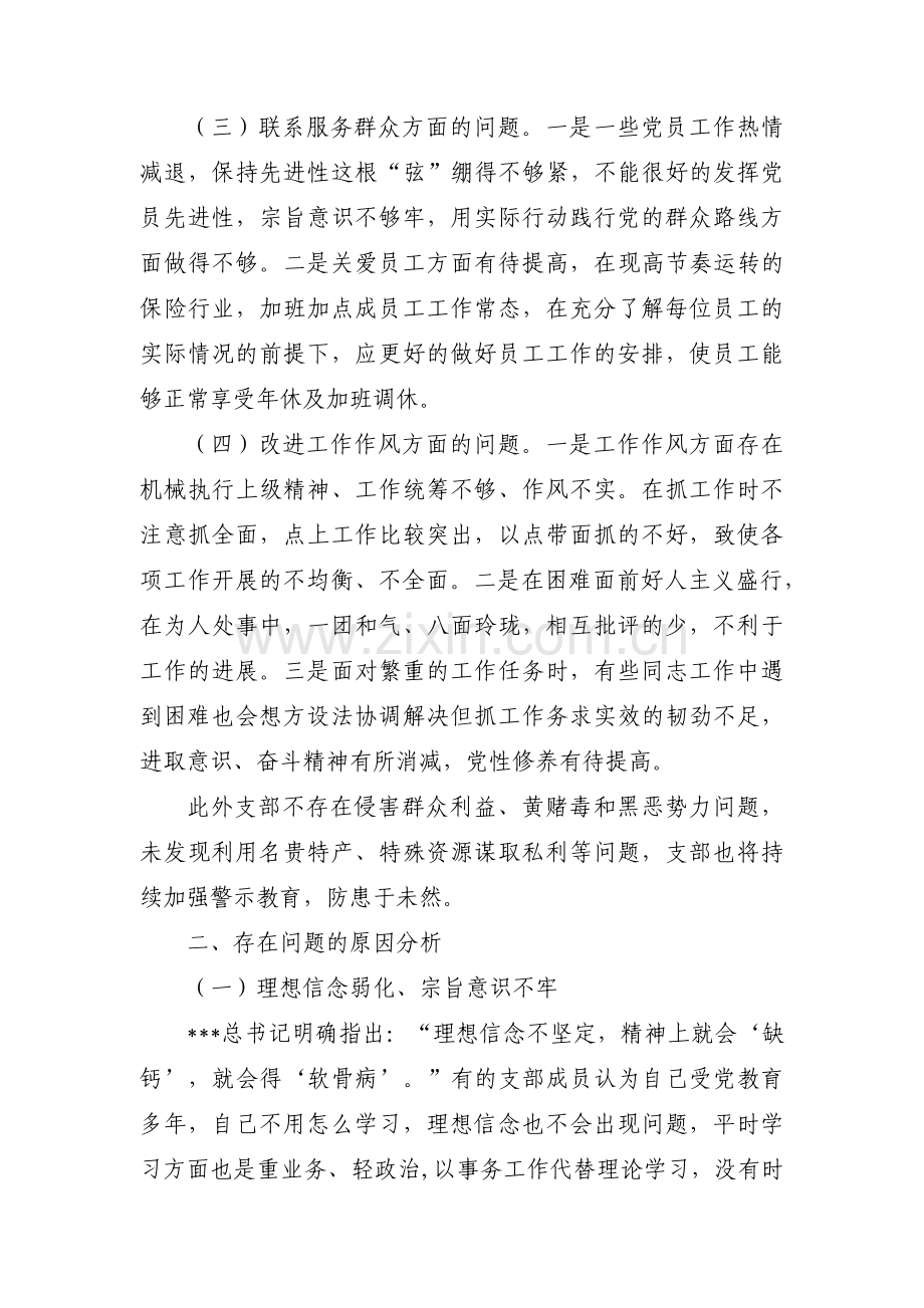 主题教育支部对照检查材料9篇.pdf_第2页