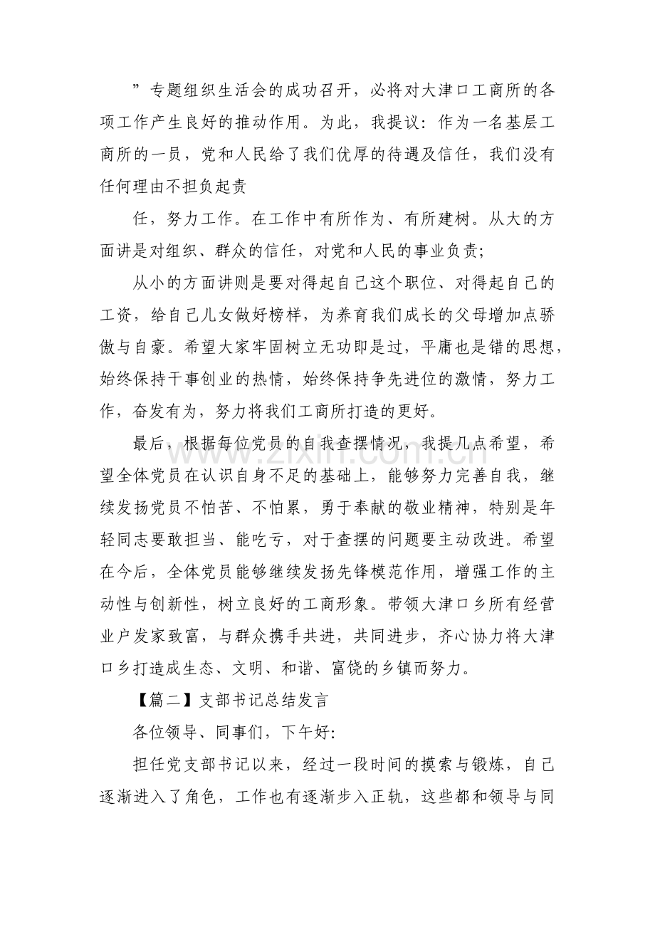 支部书记总结发言【三篇】.pdf_第2页