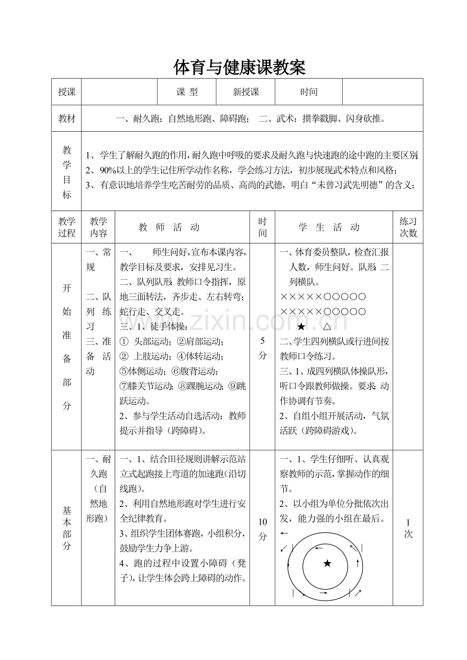 耐久跑、掼拳戳脚、闪身砍推.doc_第1页