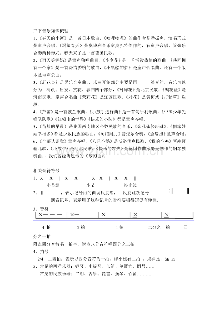 三下音乐知识梳理.doc_第1页