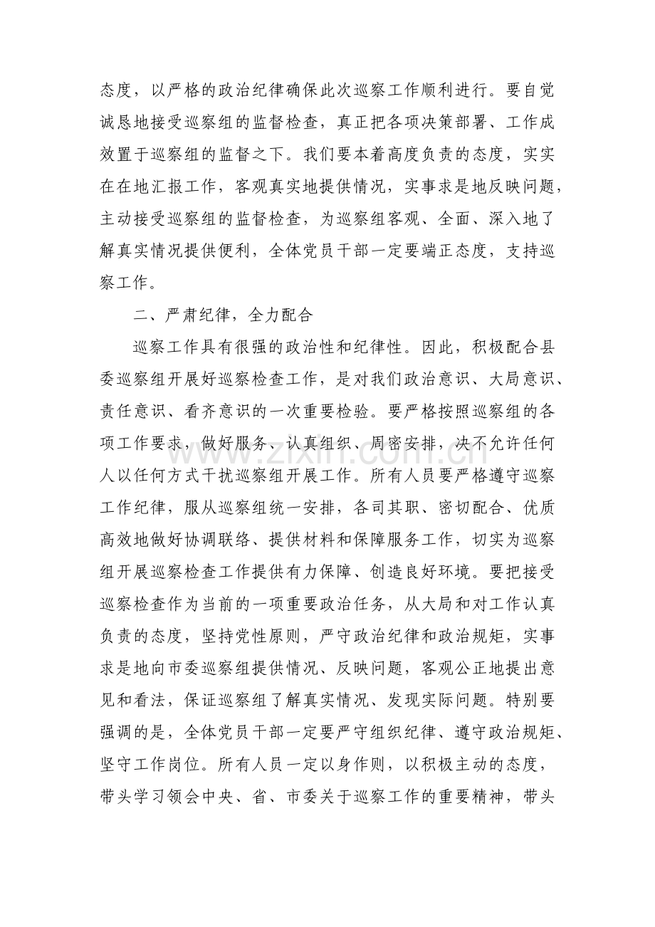 在巡察工作汇报会上的讲话【17篇】.pdf_第2页