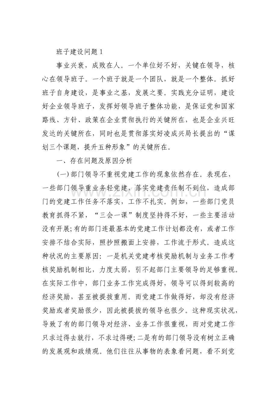 班子建设问题【十二篇】.pdf_第1页