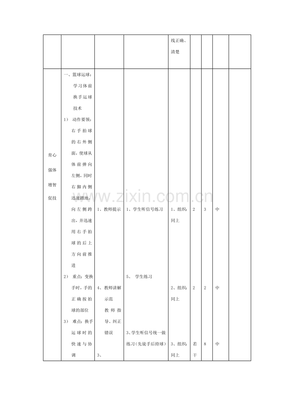 初中体育与健康课教学设计.doc_第2页