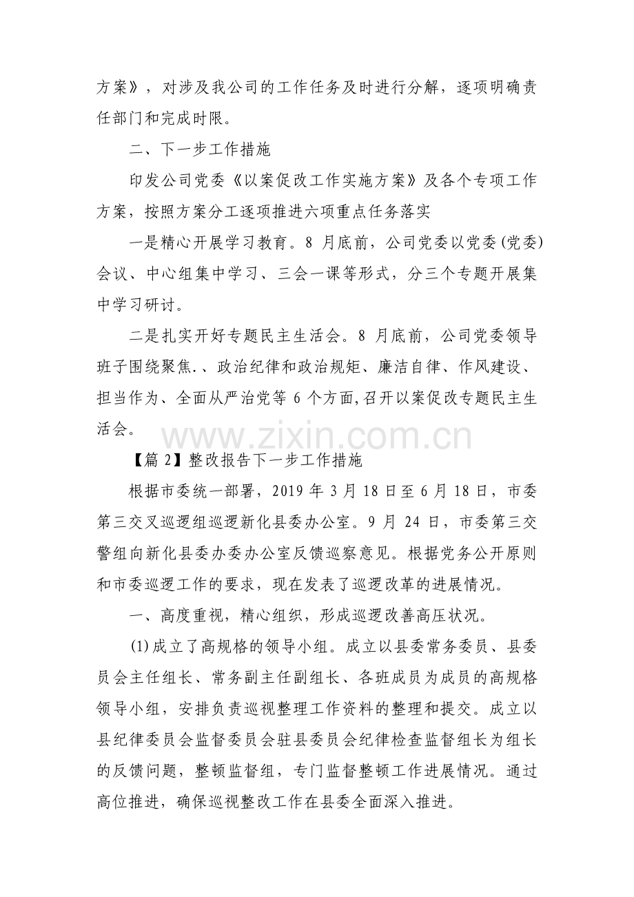 整改报告下一步工作措施【十三篇】.pdf_第2页
