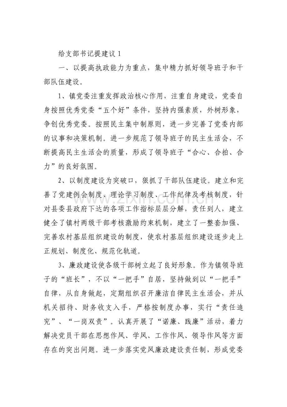给支部书记提建议12篇.pdf_第1页