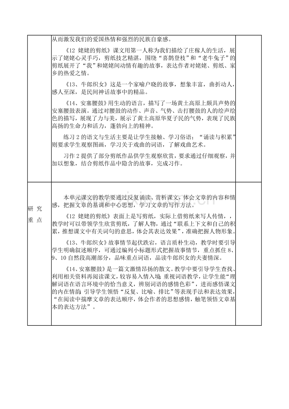 六上第四单元单元目标.doc_第2页
