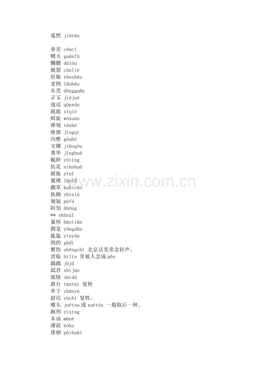 生僻字读音大全.doc_第2页